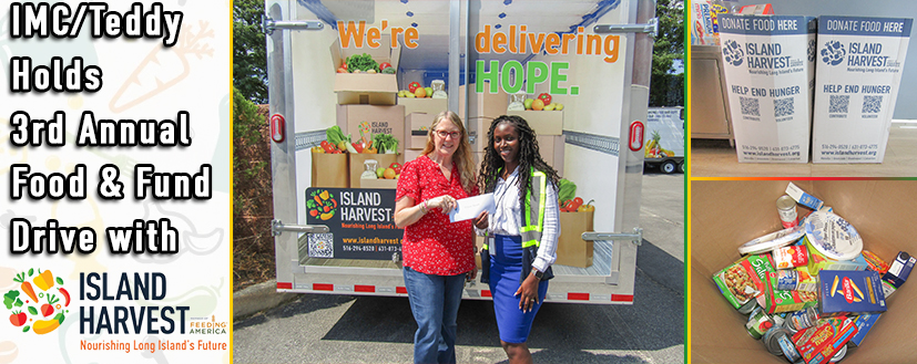 IMC/Teddy Holds 3rd Annual Food & Fund Drive with Island Harvest